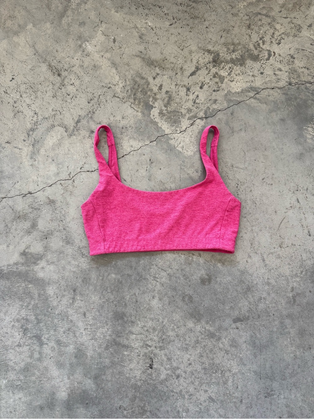 Outdoor Voices Pink Scoop-Neck Sports Bra